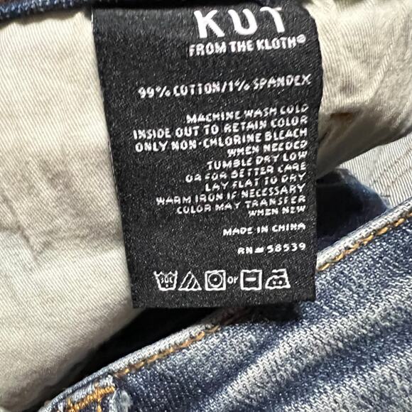 Kut from the Kloth Jeans Womens 12 (38x31.5) Catherine Boyfriend Blue Denim - Picture 7 of 11